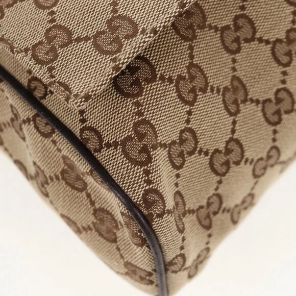 GUCCI GG Canvas Shoulder Bag Beige Silver 146236 Auth yk19669V - Picture 4 of 16